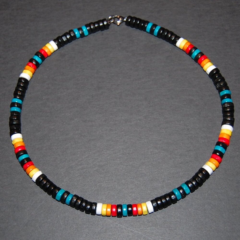 Wood Necklace,Men Wood surfer necklace,Tribal style,Surfer Necklace,Chocker